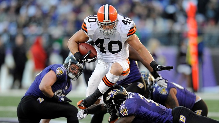 Peyton Hillis Cleveland Browns-Baltimore Ravens Football