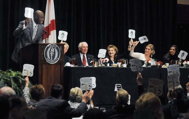 Former Troy football player and current Dallas Cowboy Demarcus Ware attends the roast of Troy University Chancellor Jack Hawkins on Wednesday, March 17, 2010, at the Renaissance.
Jackhawkins04