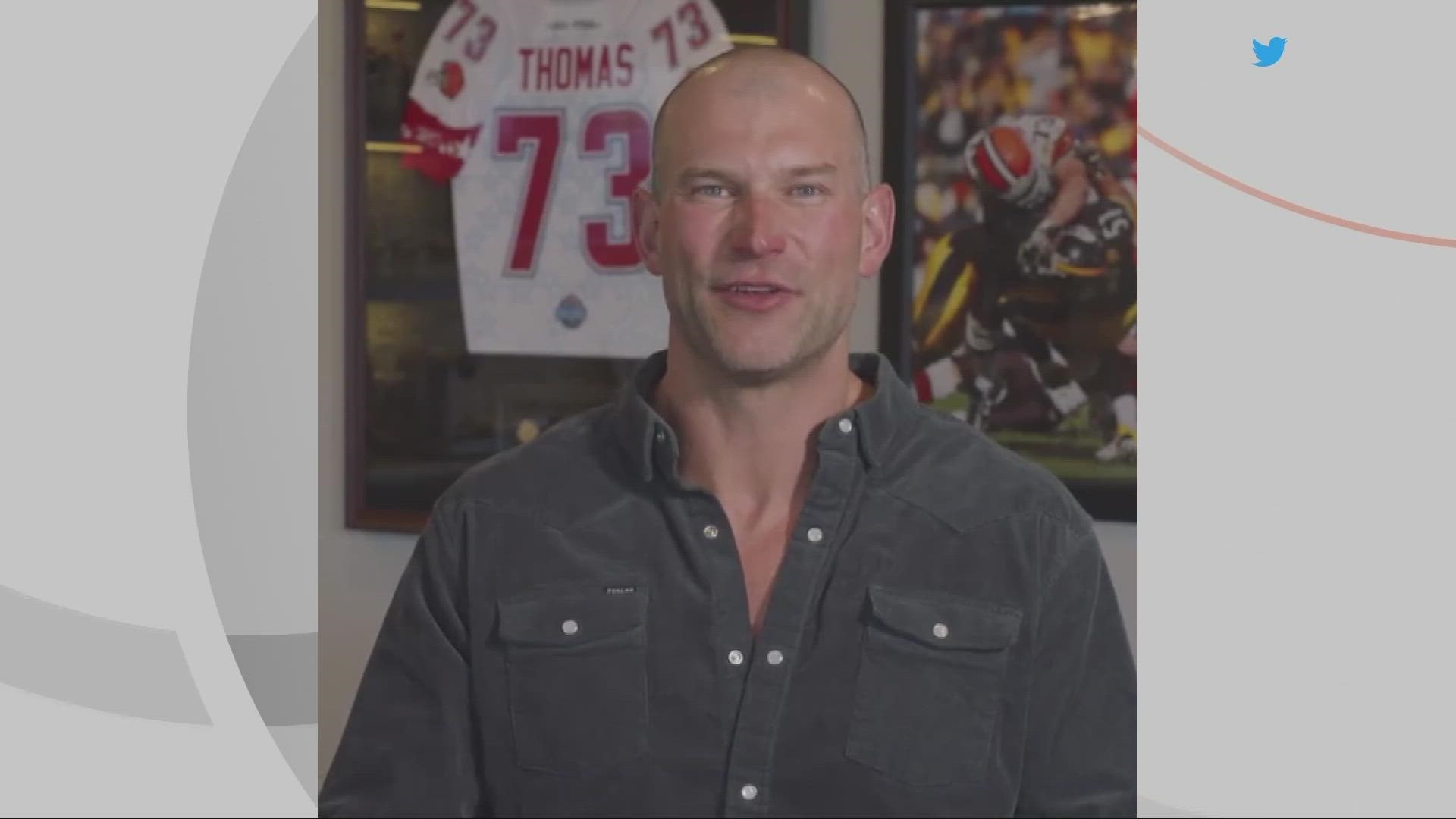 A 10-time Pro Bowler who played an NFL record 10,363 consecutive offensive snaps, Thomas will become the 17th Browns player enshrined in Canton.