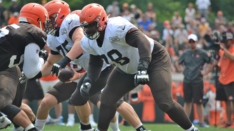 Greg Robinson Cleveland Browns Training Camp July 31, 2019