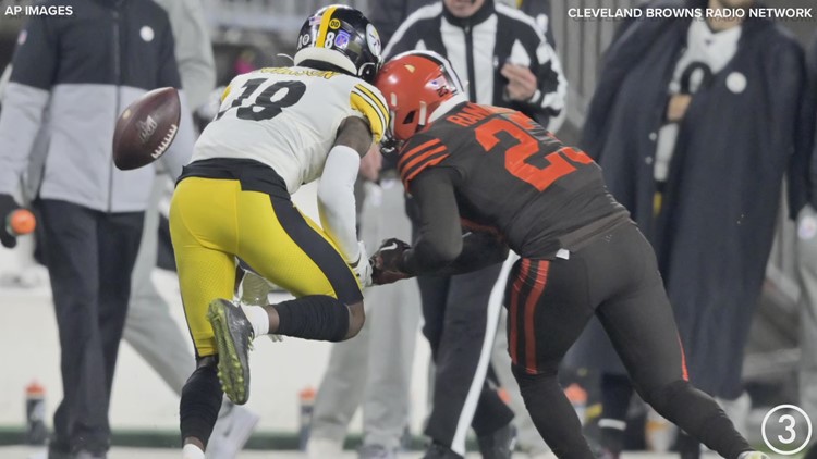Browns' Damarious Randall ejected for helmet-to-helmet hit vs. Steelers