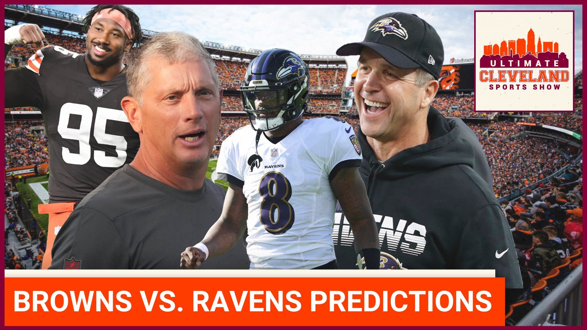 UCSS presents their pre-written headlines for the Browns vs. Ravens