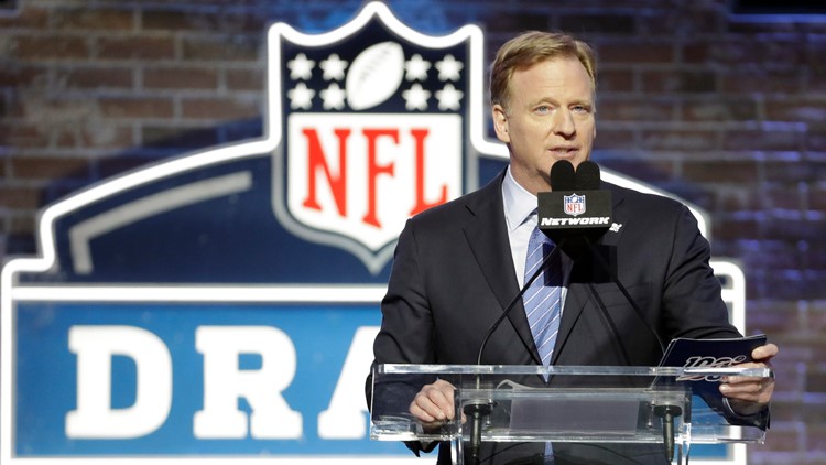 NFL Commissioner Roger Goodell speaks at NFL Draft Football 2019
